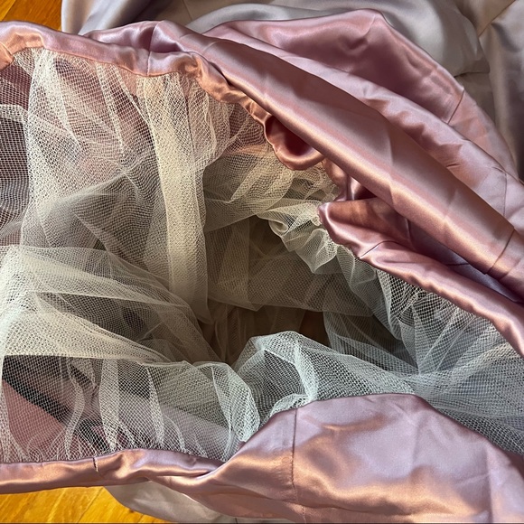 Jessica McClintock Vintage Bridal Lavender Floor Length Dress - Picture 5 of 7